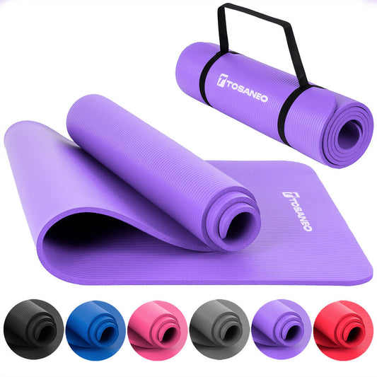 Yoga Matte, Fitnessmatte mit Tragegurt