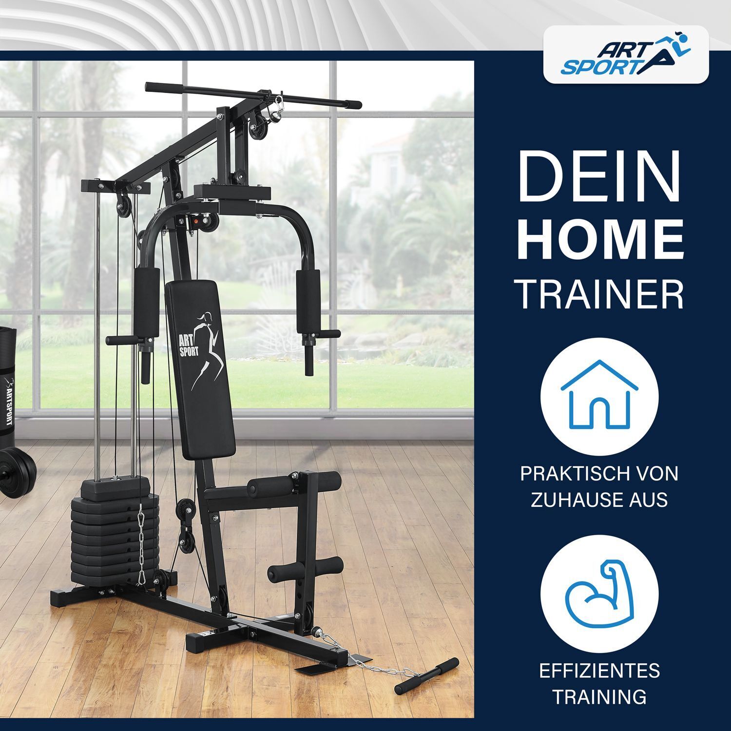 Home Fitness Multi-Gym Station – All-in-One Workout Equipment for Strength and Training